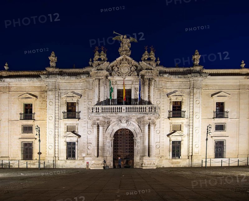 Illuminated main entrance