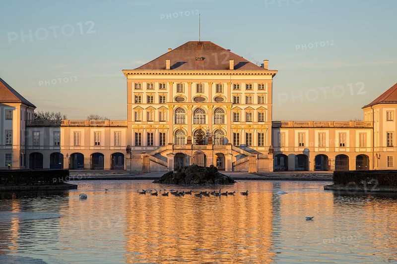 Castle Nymphenburg at sunrise