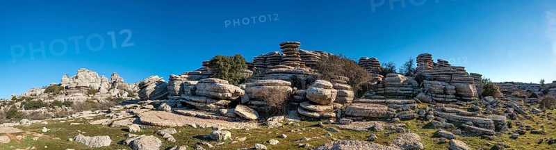 Rock formations of limestone