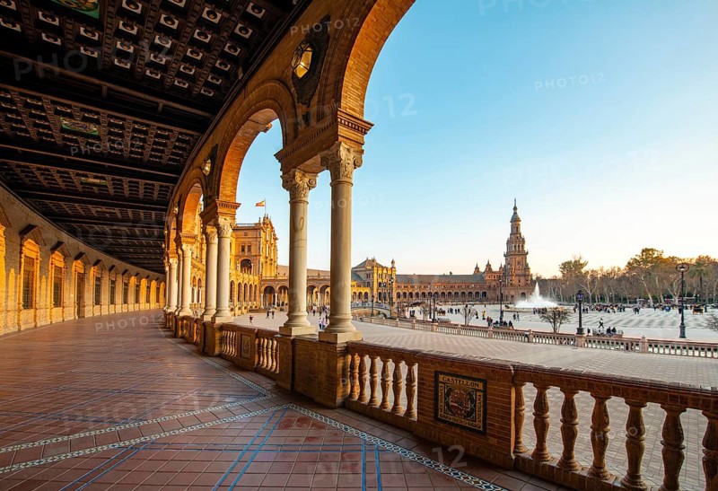 Plaza de Espana in the evening light