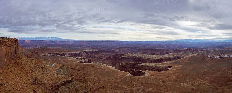 View from Grand View Point Overlook to erosion landscape