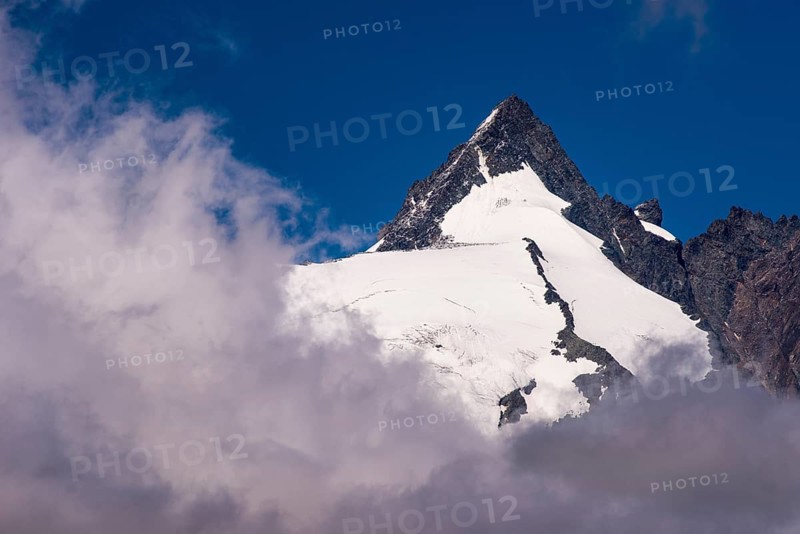 Peak of the Grossglockner with clouds