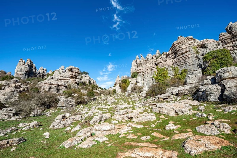 Rock formations of limestone