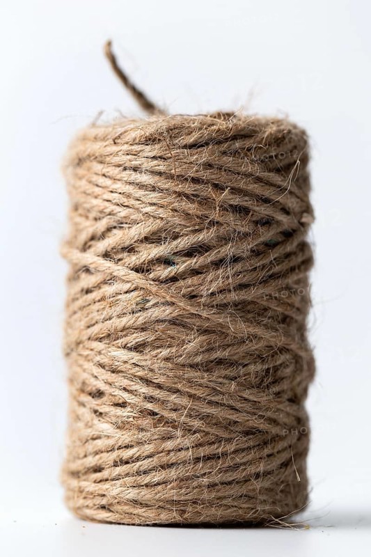 Rope roll with white background