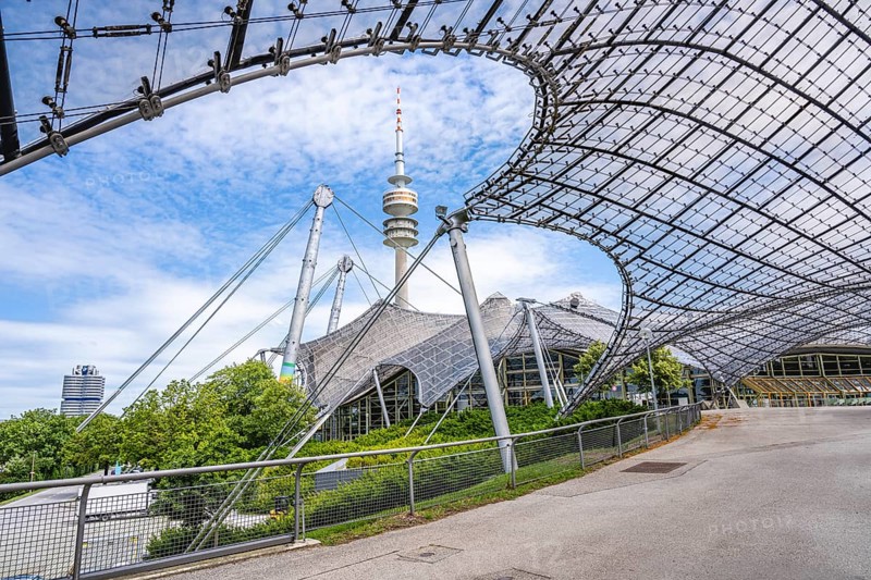Olympic tower with Olympic tent roof