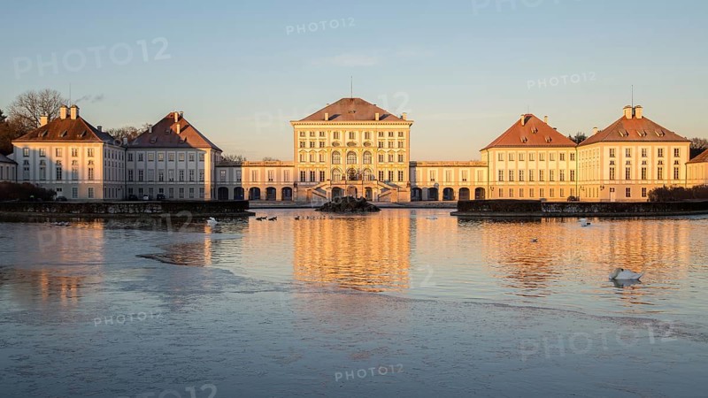 Nymphenburg Castle at sunrise