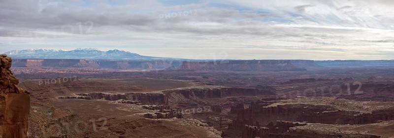 View from Grand View Point Overlook to erosion landscape