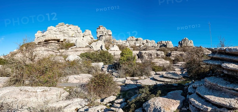 Rock formations of limestone