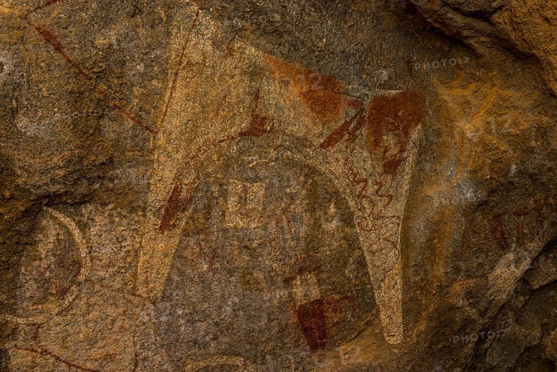 Cave paintings in Laas Geel caves