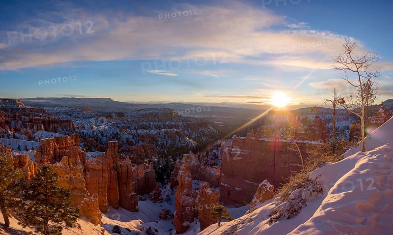 Rock formation Thors Hammer at sunrise