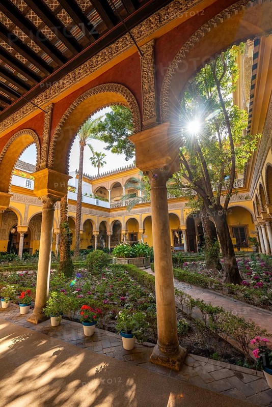 Patio with colonnade