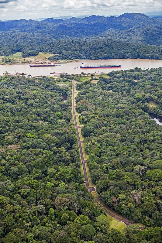 Bunkers along the Panama Canal