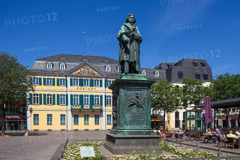 Beethoven Monument and Main Post Office
