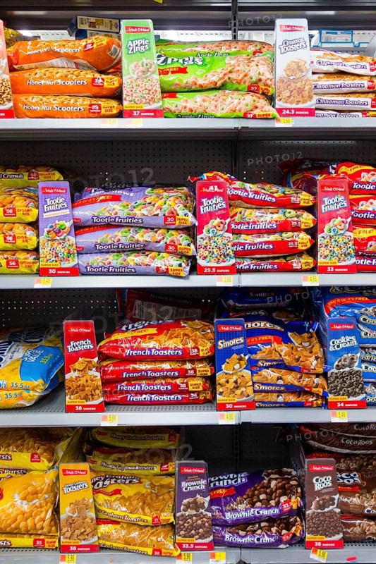 Full shelves at Walmart