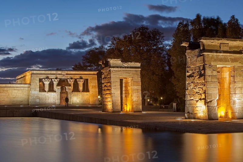 Temple of Debod at dusk