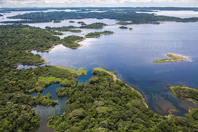 Gatun lake aerial view