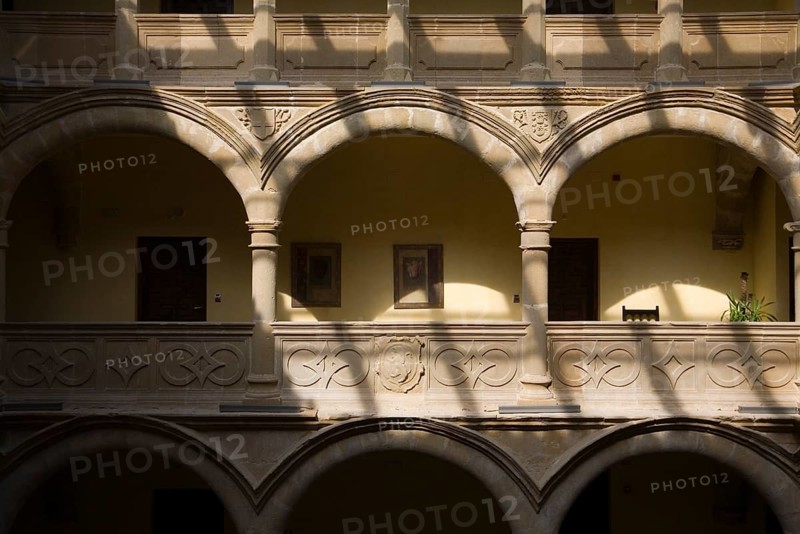 Stone arches in the Salcedo Palace