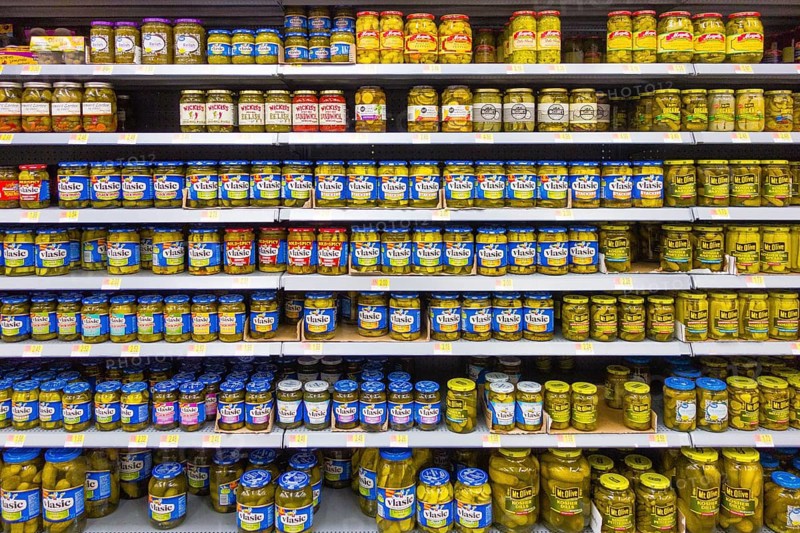 Full shelves at Walmart