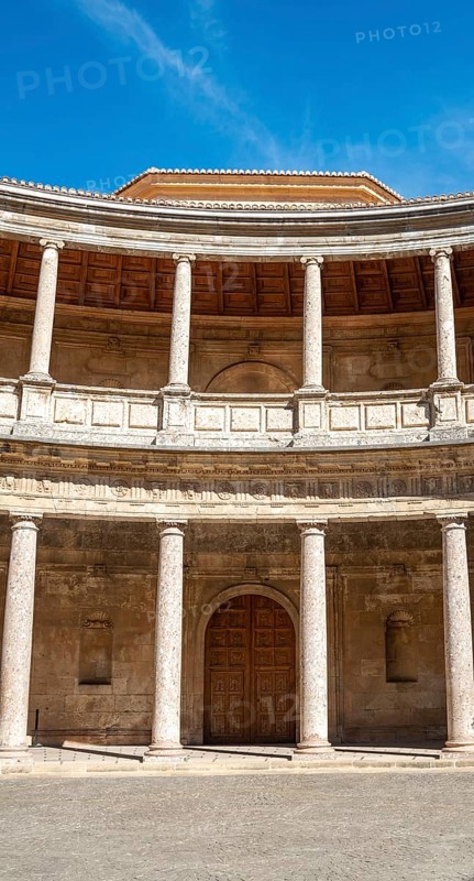 Patio with columns