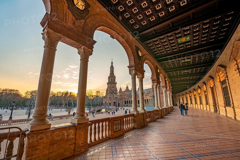 Plaza de Espana in the evening light