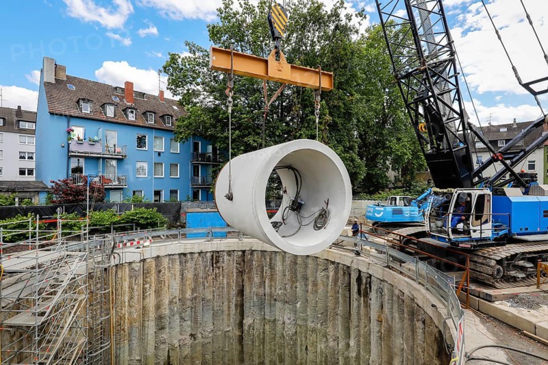 New construction of the Berne sewer