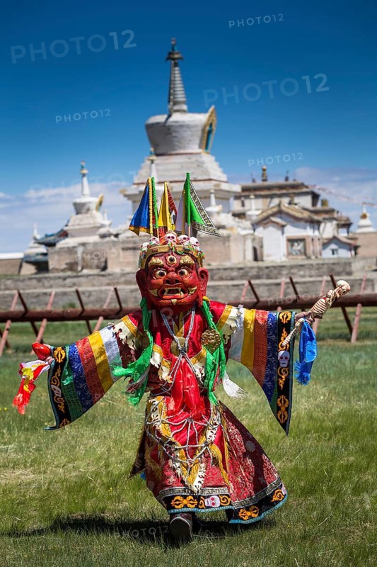 Tsam dance was born during the 8th century. It's one of the most important ritual of Tibetan Buddhism. Erdenezuu monastery