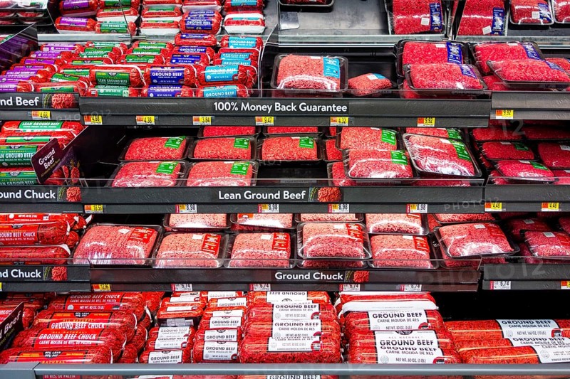 Full shelves at Walmart