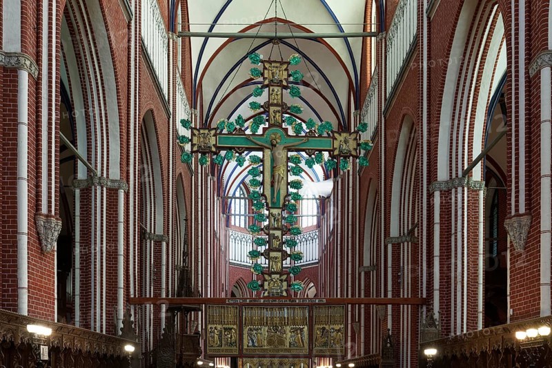 Interior with cross altar