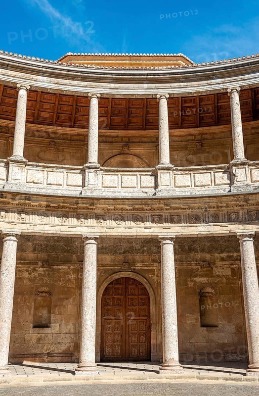Patio with columns