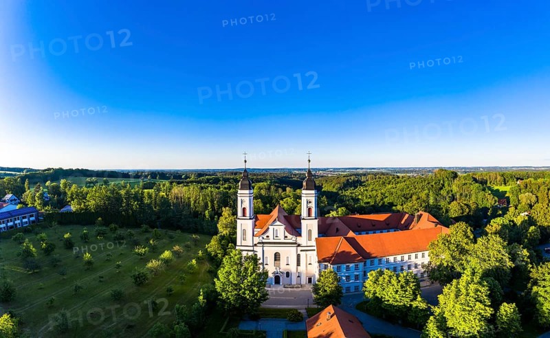 Aerial view in the evening