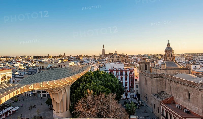 View over Sevilla from Metropol Parasol