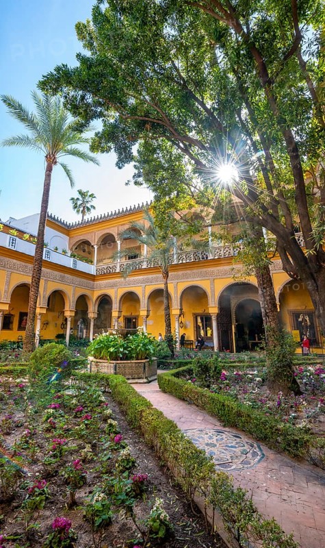 Patio with colonnade