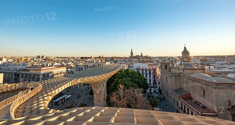 View over Sevilla from Metropol Parasol