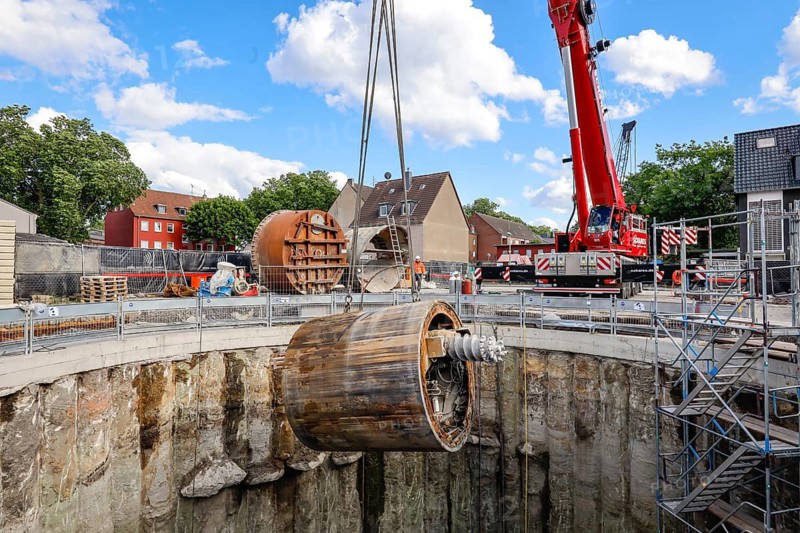 New construction of the Berne sewer
