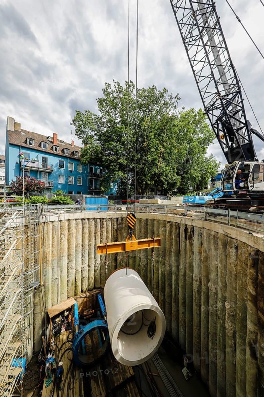 New construction of the Berne sewer