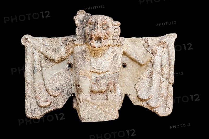 Sculpted Bat from Temple 20 in The Acropolis and Emblem of CopaÌn