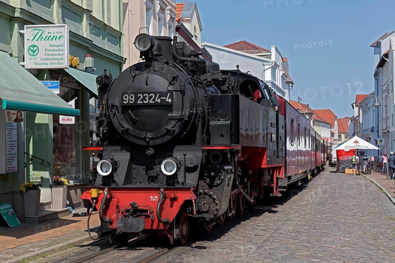 Historic steam train Molli runs through Bad Doberan
