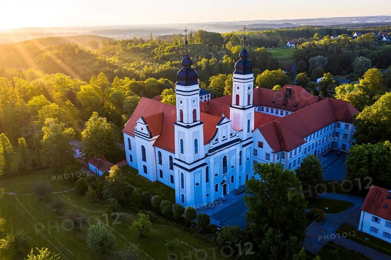Aerial view early in the morning