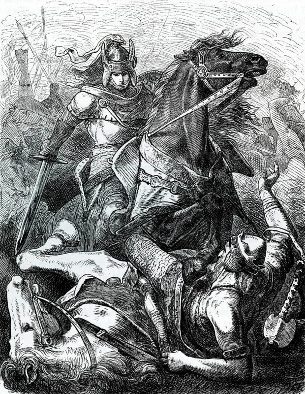 Siegfried takes King Luedegast prisoner