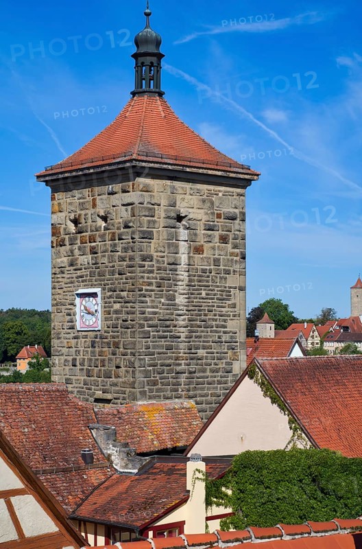 View from the city wall to Sieberstor