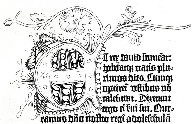 Facsimile from the first Gutenberg Bible