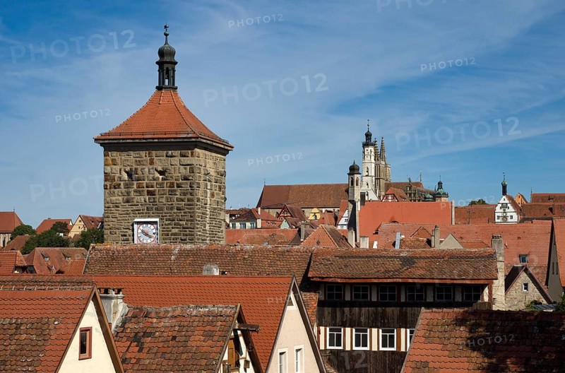 View from the city wall to Sieberstor