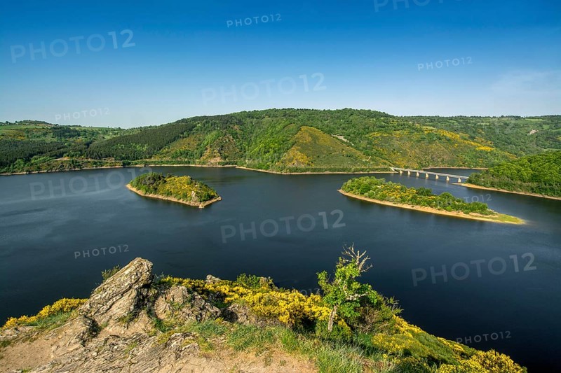 Lake of Grandval on river Truyere
