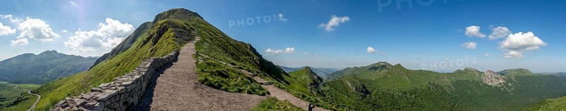 Staircase going up to the top of Puy Mary