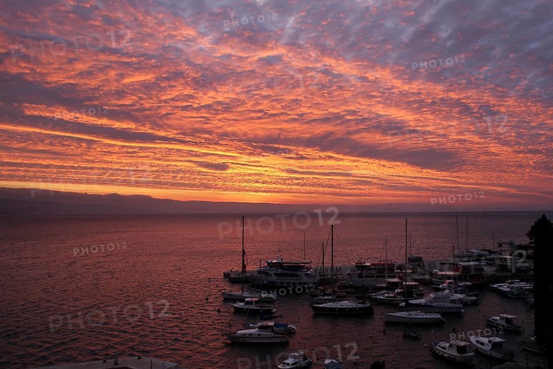 Dawn in the Kvarner Gulf Bay