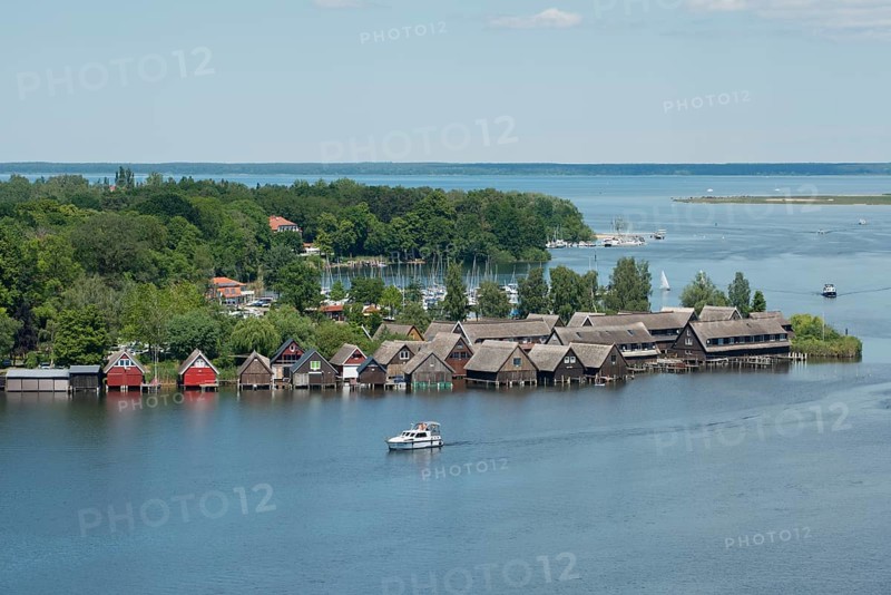 View from the Roebel church tower to the Mueritz