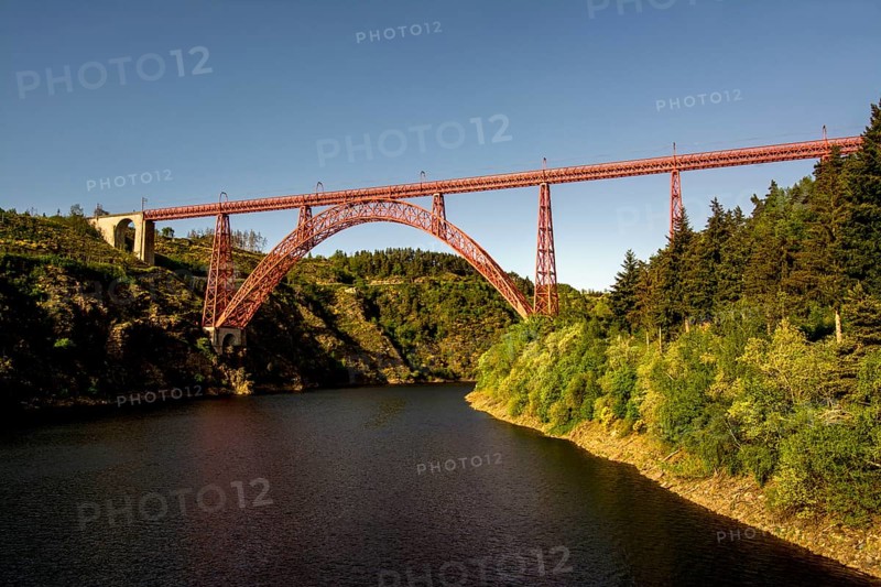 Garabit Viaduct built by Gustav Eiffel over the Truyere river