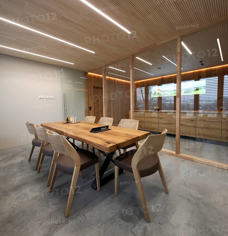Modern interior design with wood