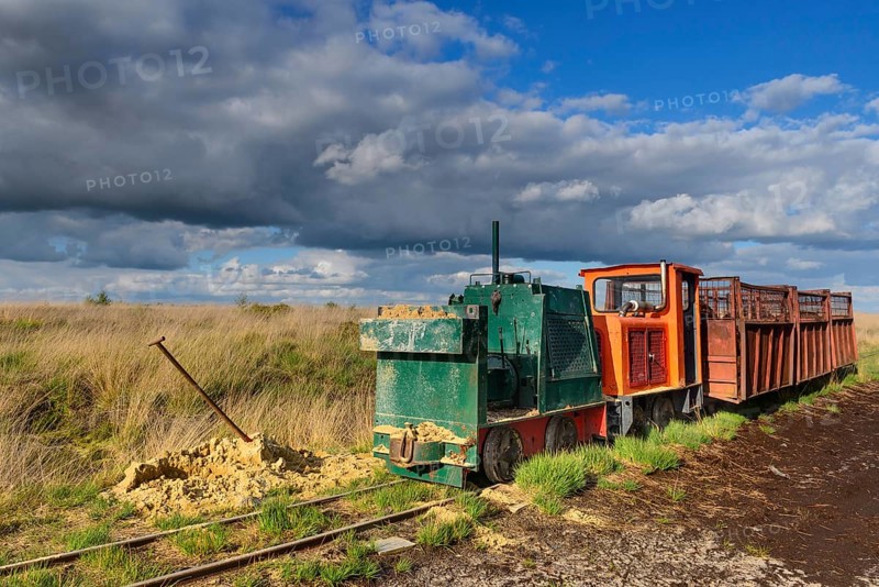 Bog railway for the transport of peat in the Goldenstedter Moor