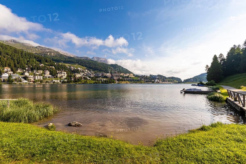 St. Moritz-Dorf and Lake St. Moritz